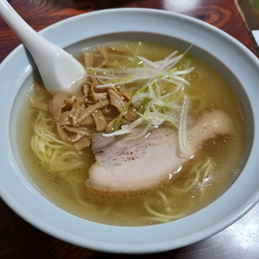 人気の塩ラーメンを提供するらーめん工房RISEの一杯